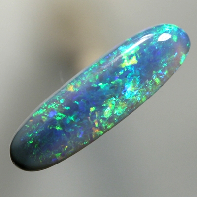 SOLID SEMI BLACK OPAL Sparkling bright orange and green
